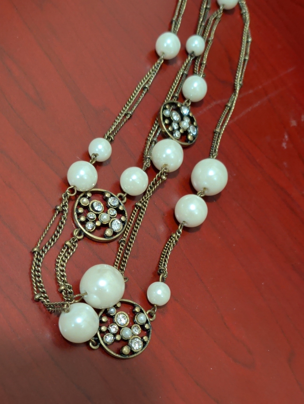 "Paige" Long statement necklace produced by Park Lane Jewelry